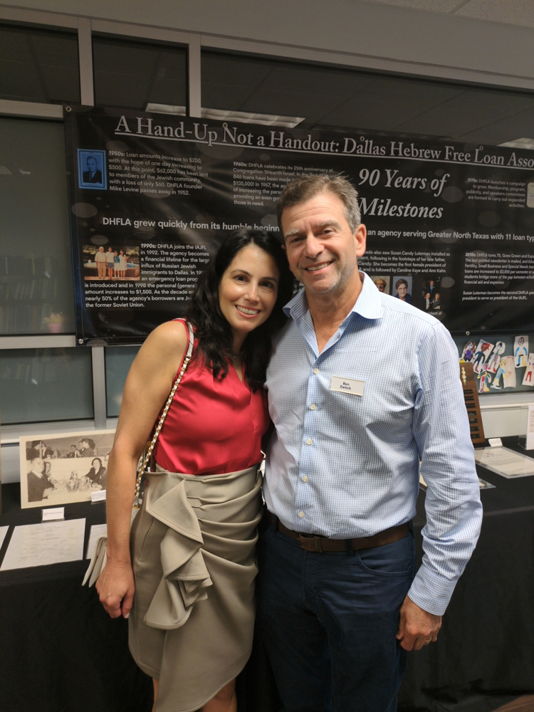 dallas jewish community free loans DHFLA Board Member Ben Daitch with wife Lauren