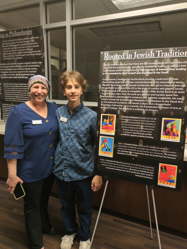 dallas jewish community no interest loans DHFLA Event Co Chair Stacy Barnett with son and Ari