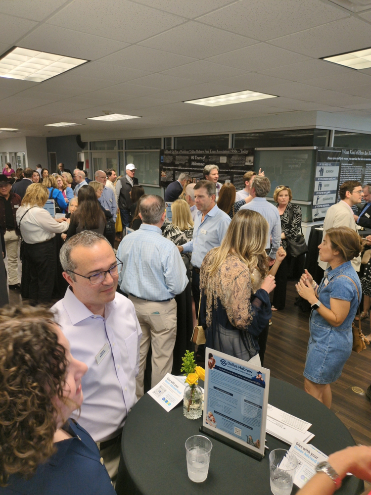 dallas jews zero interest loans Guests Mingled While Looking a Exhibit about the origins of the Jewish Free Loan Movement