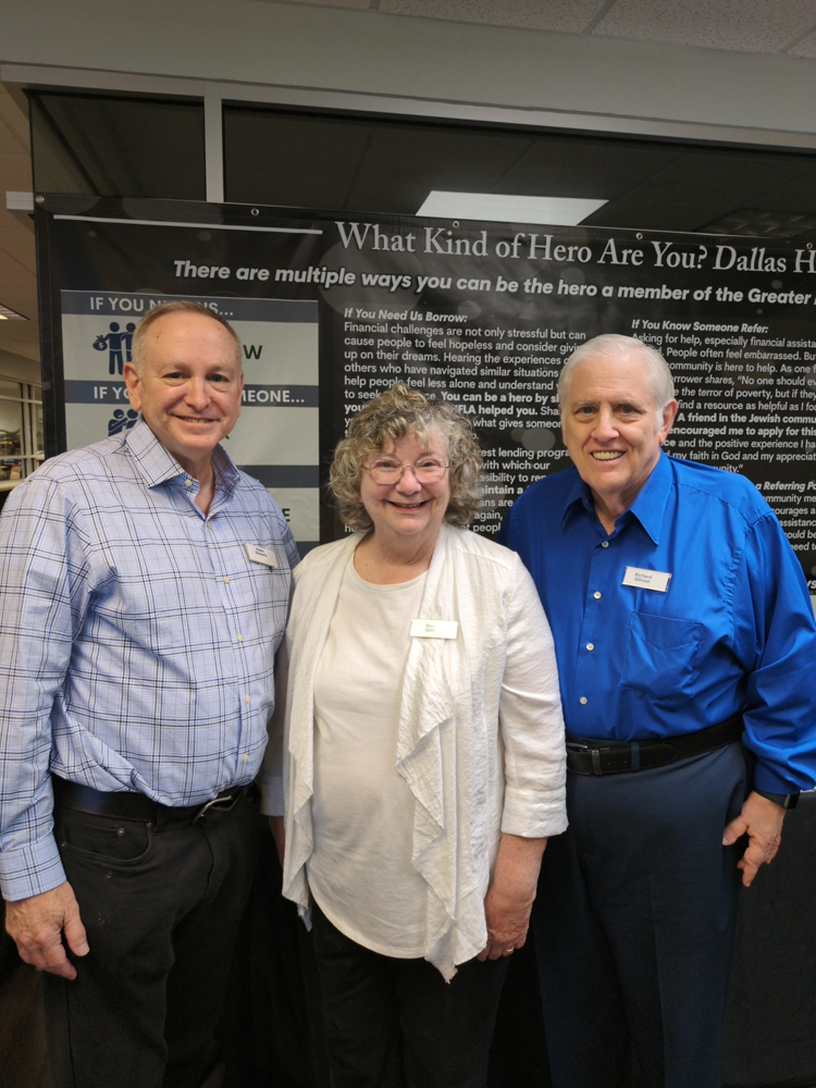 dallas jews zero interest loans Robin Shwarts with Rozelle and Richard Gilman