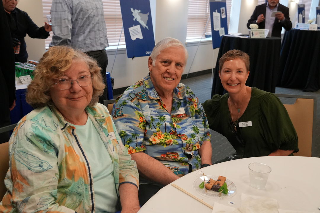Rozelle and Richard Gillman with DHFLA ED Jane Larkin