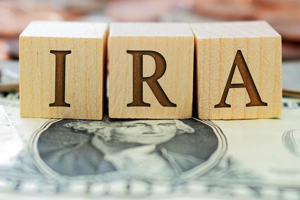 your ira wooden block ira with money ist1304783203